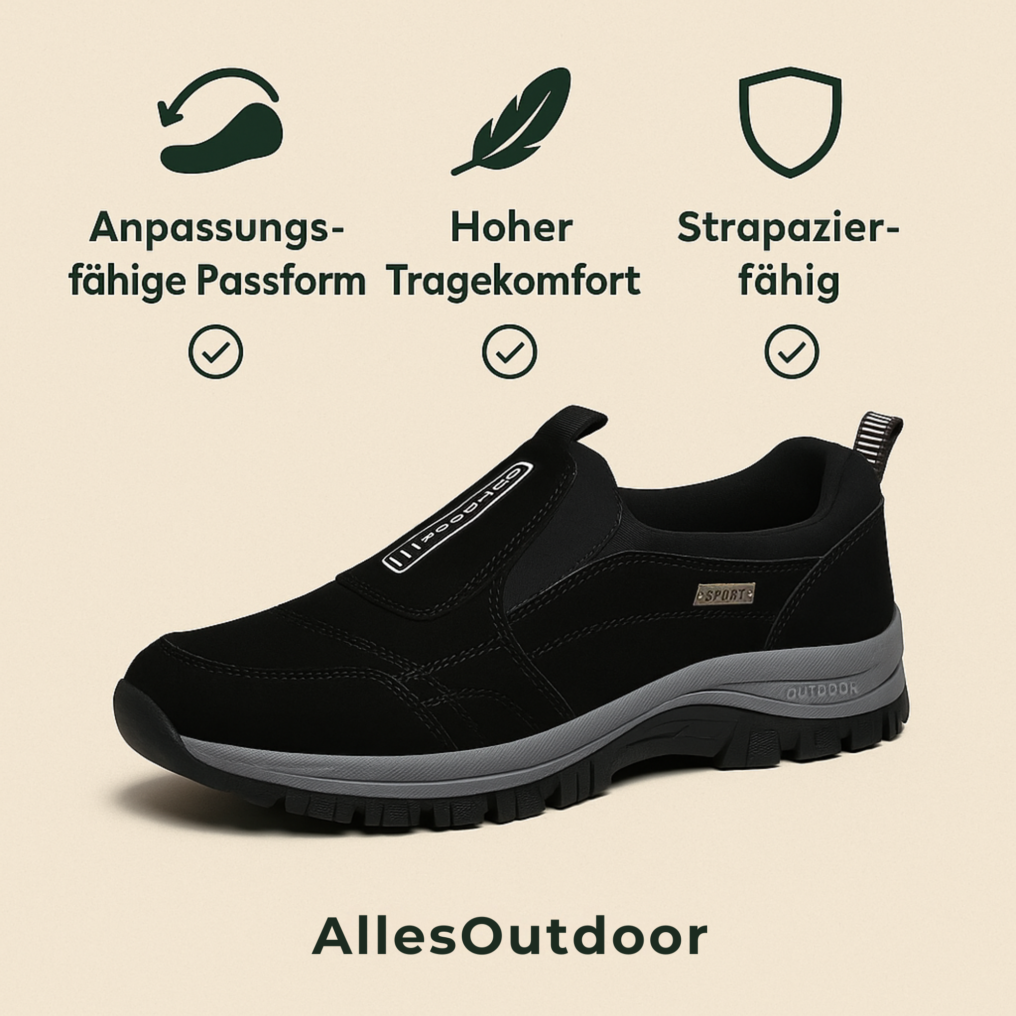 OrthoGo – Schmerzlinderung Komfortschuh | stoßdämpfend atmungsaktiv rutschfest | Alltag & Fußprobleme Damen Herren