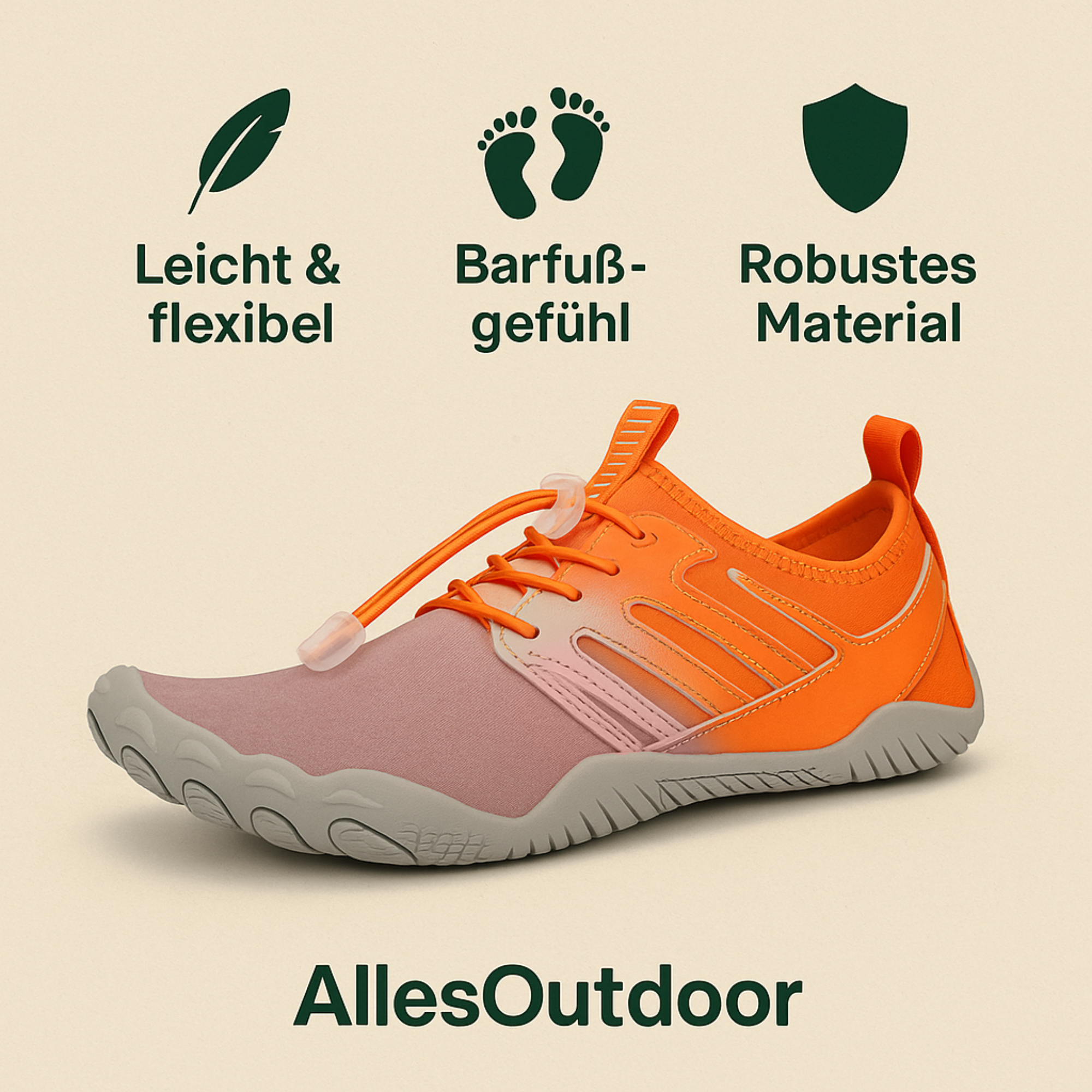 FlexPro – Barfußschuhe Herren & Damen | Flexibel & gelenkschonend | rutschfeste 4 mm Sohle | Alltag, Training & Sport