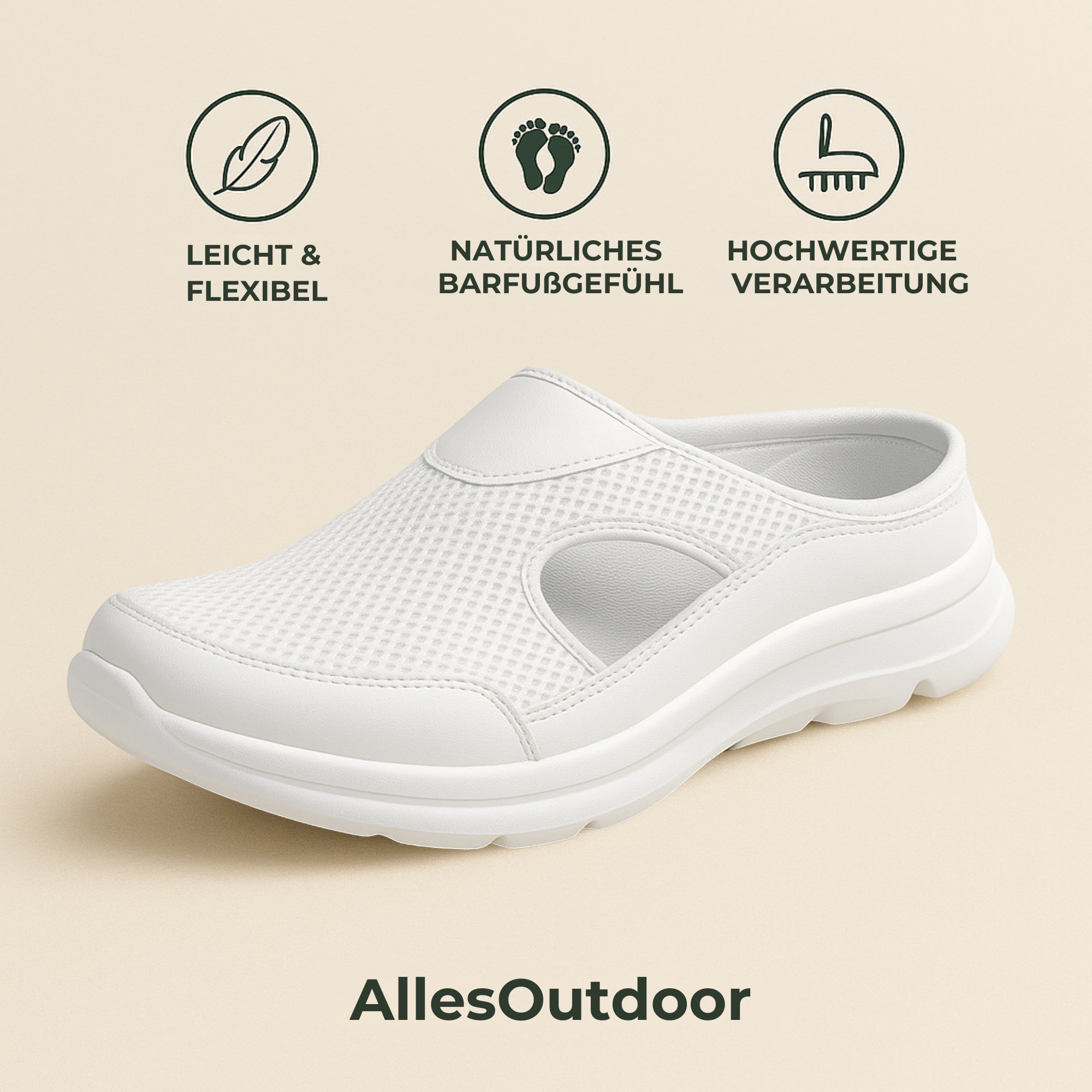 EasWalk – Arbeitsschuhe Plantarfasziitis | rutschfest atmungsaktiv | für Pflege & Stehberufe