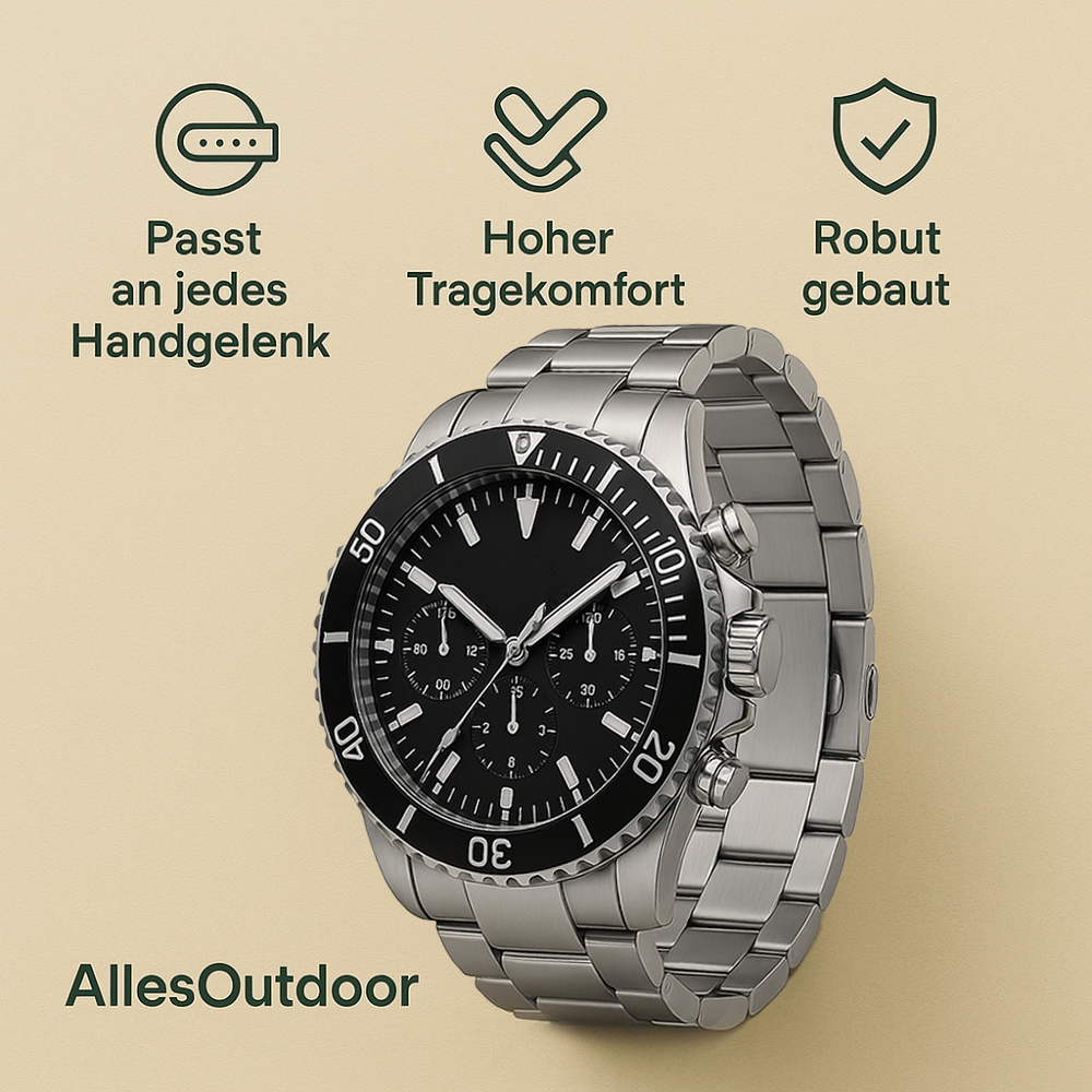 TactiHealth – Militärische Outdoor-Smartwatch | Unzerstörbar stoßfest wasserdicht | Für Abenteuer & harte Einsätze