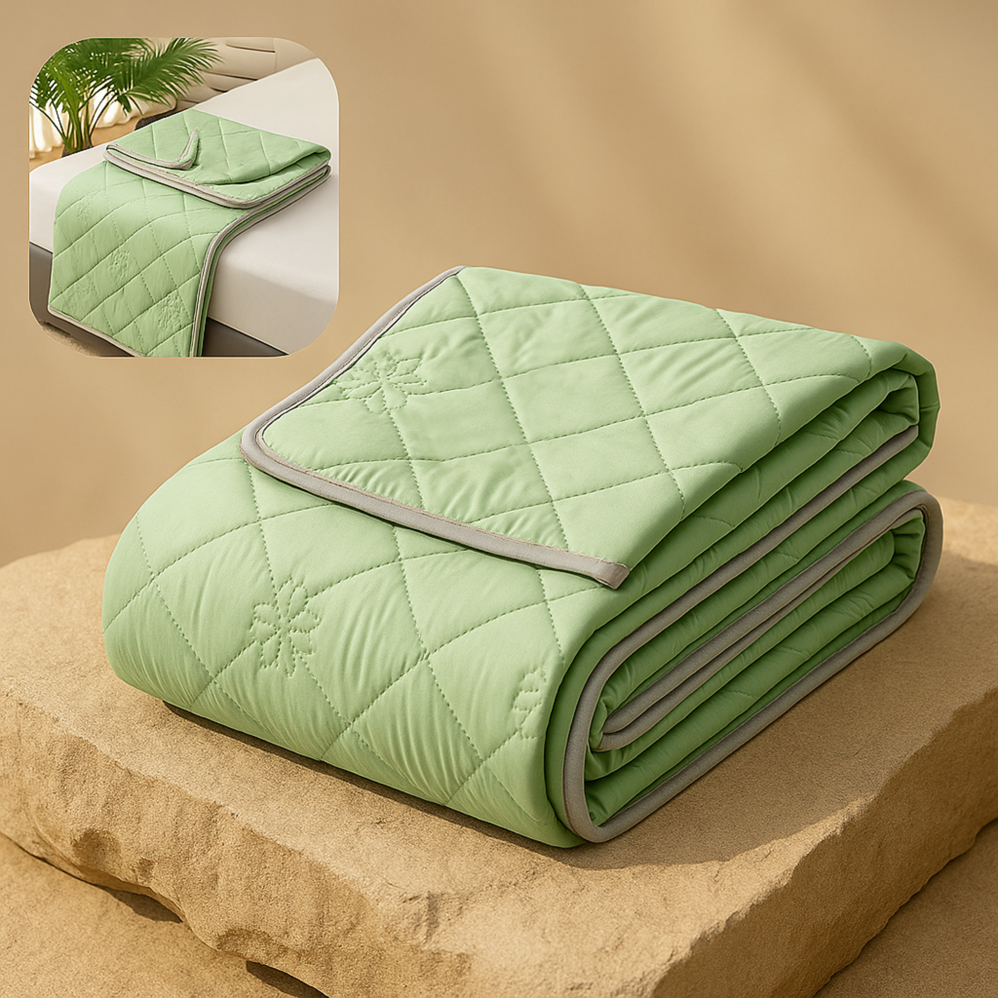 CoolNest – Kühldecke für den Sommer | 100x150 | 5 °C kühler & atmungsaktiv | Gegen Schwitzen beim Schlafen