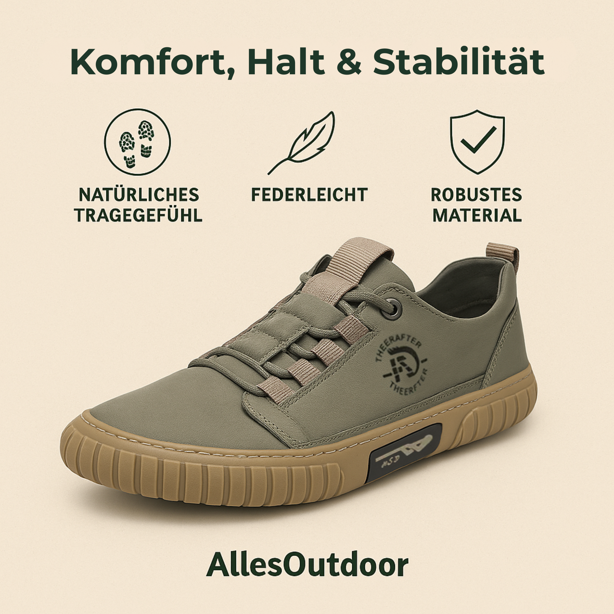 Barfino – Orthopädische Barfußschuhe Herren gegen Fußschmerzen | Atmungsaktiv & Rutschfest | Für Alltag & lange Spaziergänge