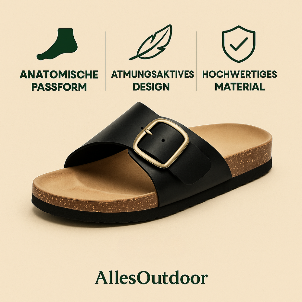 ComfoLyn – Orthopädische Damen-Sandalen | Schmerzlindernd bei Fersensporn & Plantarfasziitis | Rutschfest & Atmungsaktiv