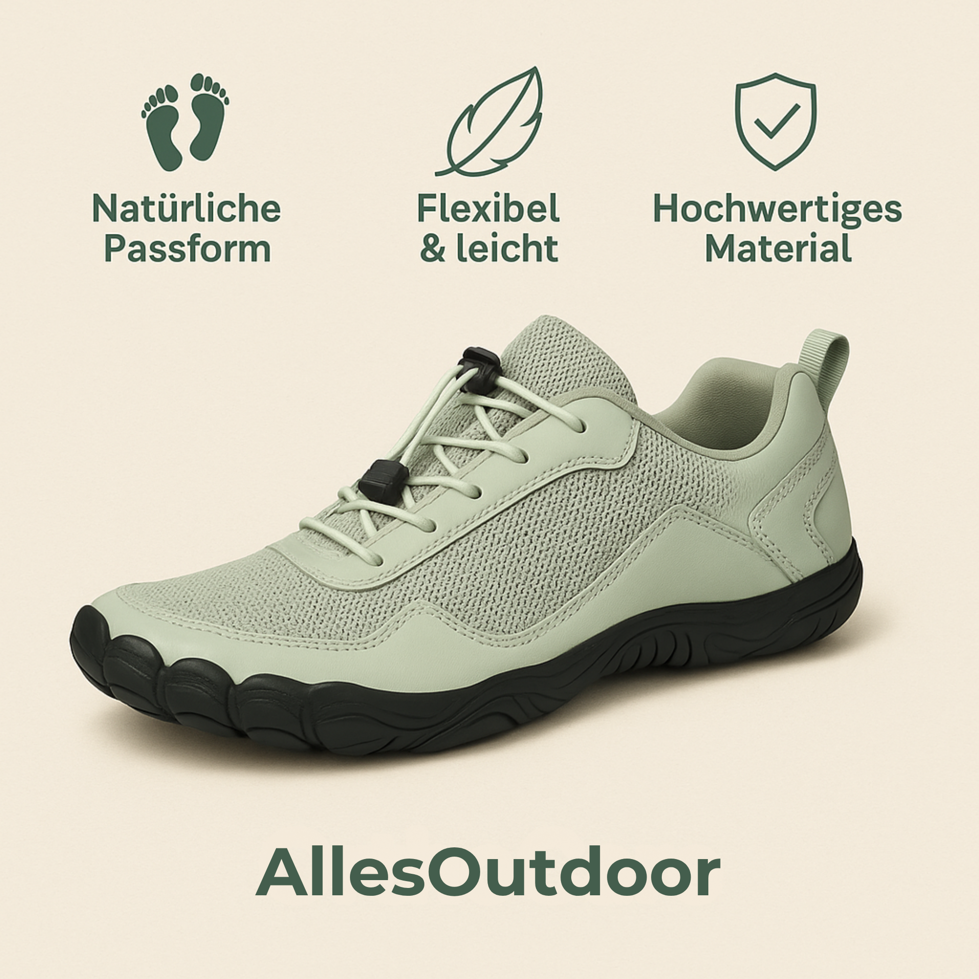 OrthoCare – Barfußschuh | orthopädisch schmerzlindernd wasserdicht rutschfest | breiter Zehenraum für Alltag & Gesundheit