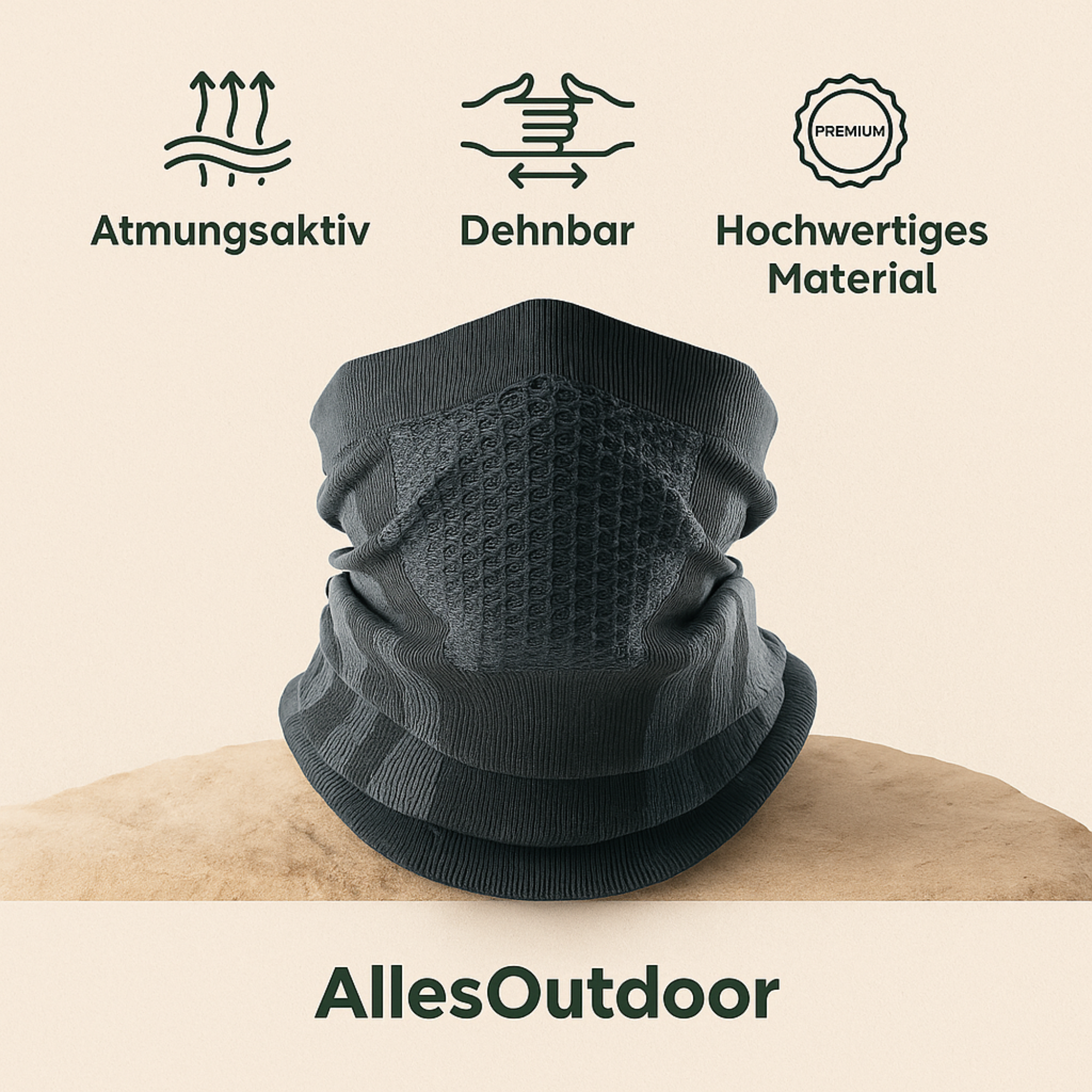 AlpinGuard – Multifunktionstuch Kälteschutz | atmungsaktiv & dehnbar | Outdoor Sport & Winter Alltag