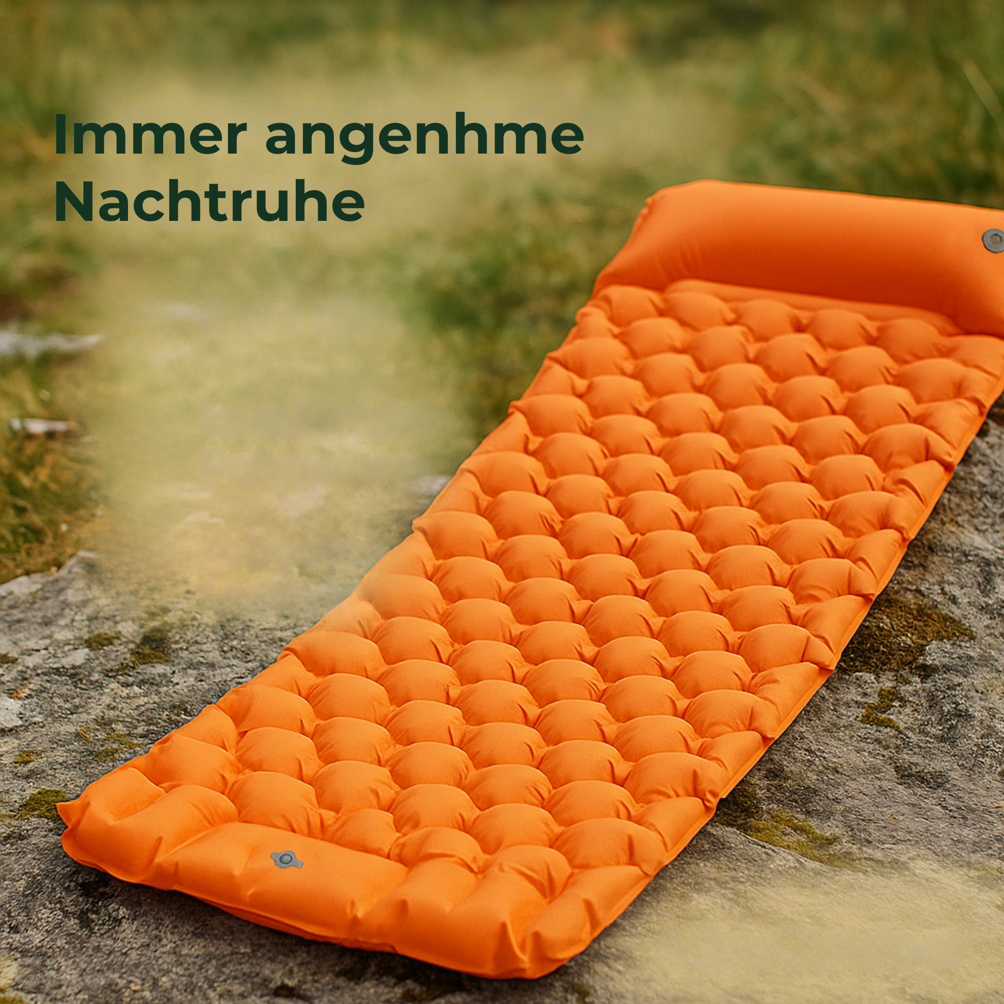 AirEase – selbstaufblasbare Isomatte | 8 cm Komfortdicke wasserfest | ultraleicht & kompakt für Camping & Festival
