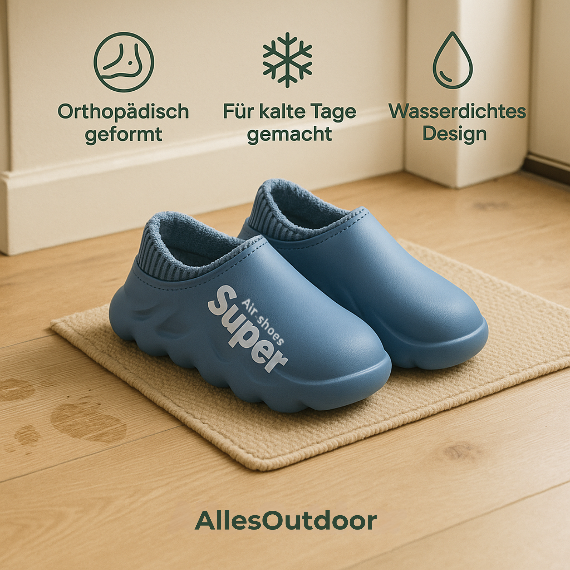 SoftSlip – orthopädische Hausschuhe | Schmerzlinderung rutschfest EVA-Dämpfung | Fußschmerzen Komfort für Zuhause