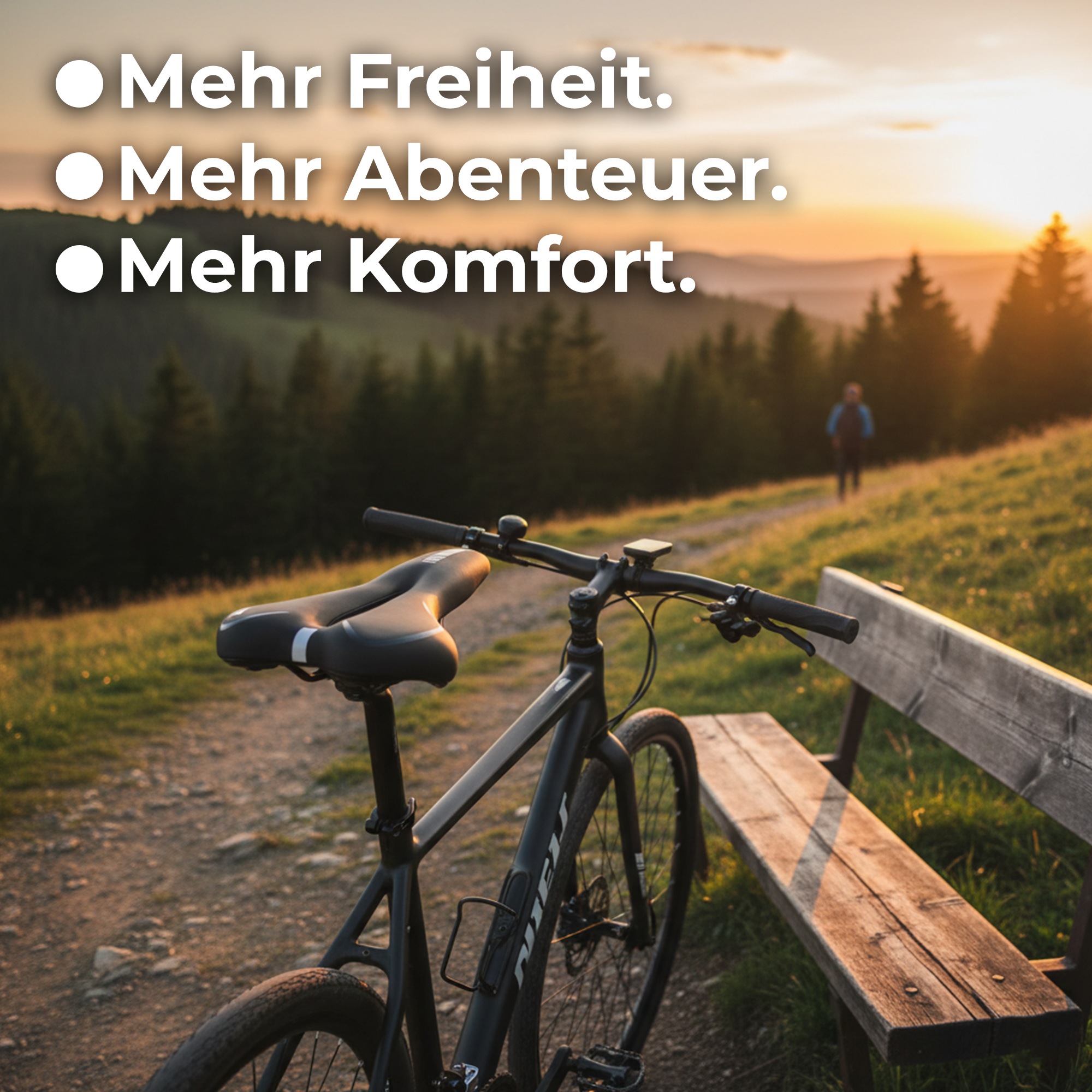 SaddleEase – schmerzfreier Fahrradsattel | atmungsaktive Dämpfung wasserfest | City-& Tourenrad Komfort