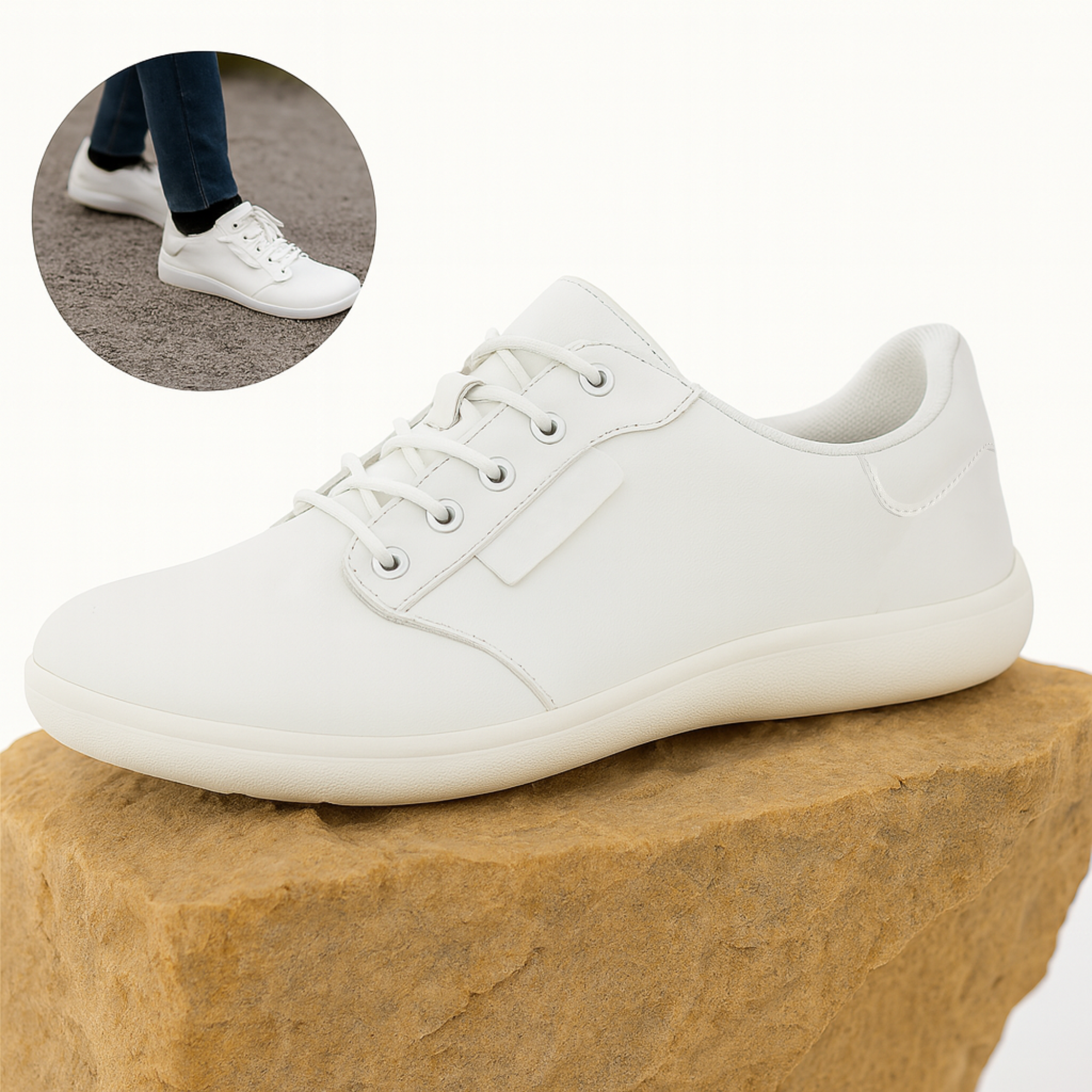 OrthoSneak – Orthopädische Barfuß Sneaker | Breite Zehenbox & flexible Sohle | Komfort für Damen & Herren