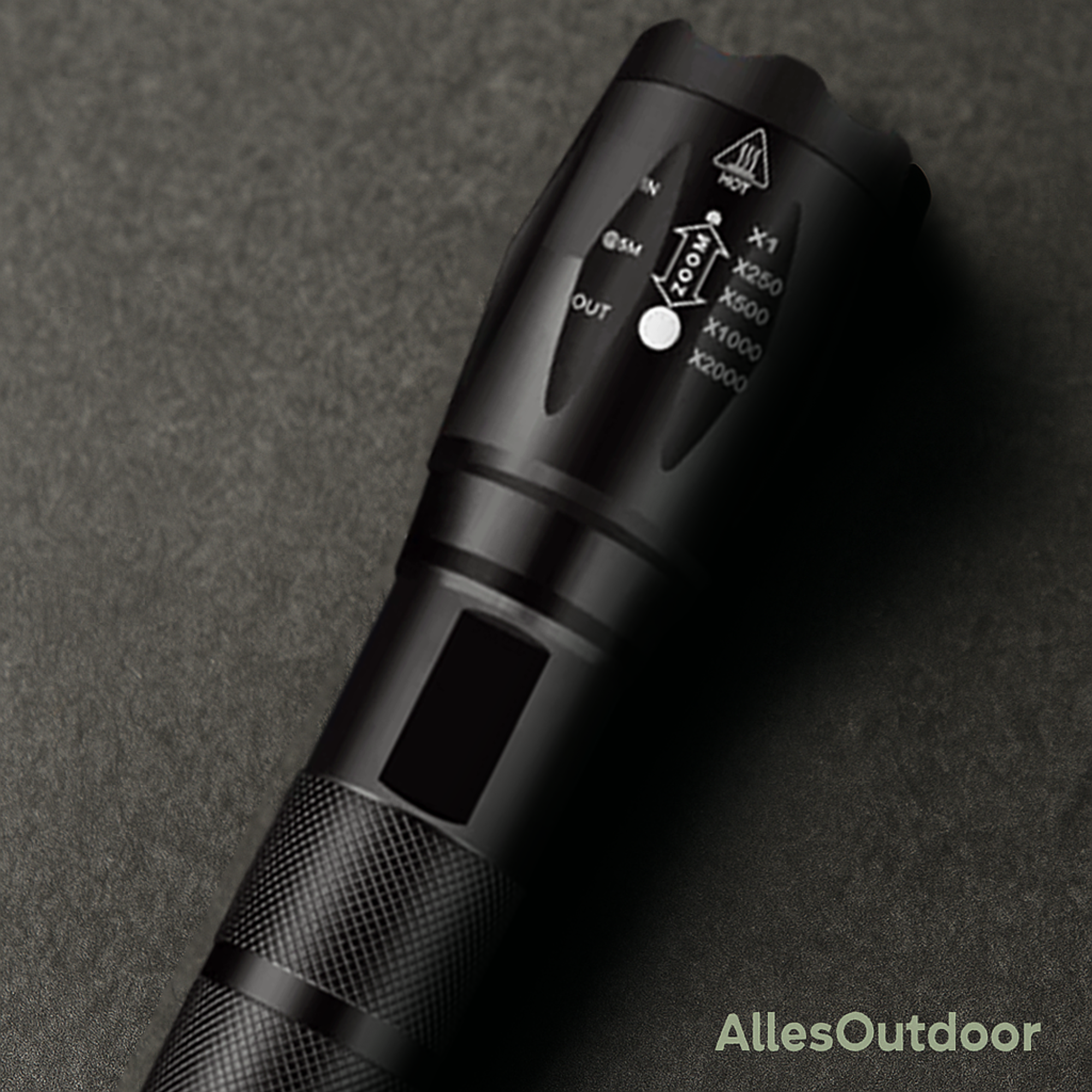 NightCore – Militärische LED Taschenlampe | Ultrahell, Zoom & USB-Aufladung | Für Notfälle, Outdoor & Nachtpatrouillen