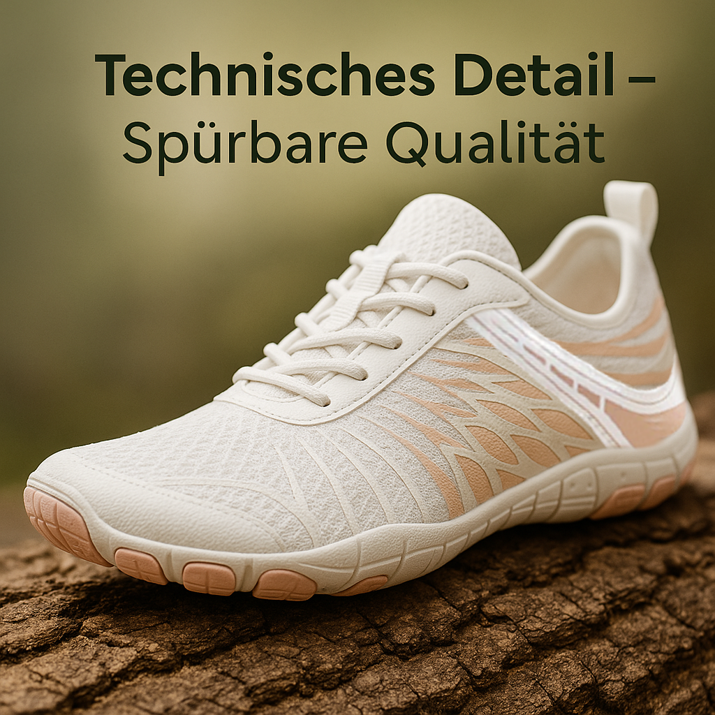 OrthoFlex – Orthopädische Barfußschuhe | Rutschfest & Atmungsaktiv mit Dämpfung | Ideal bei Fersensporn & Plantarfasziitis