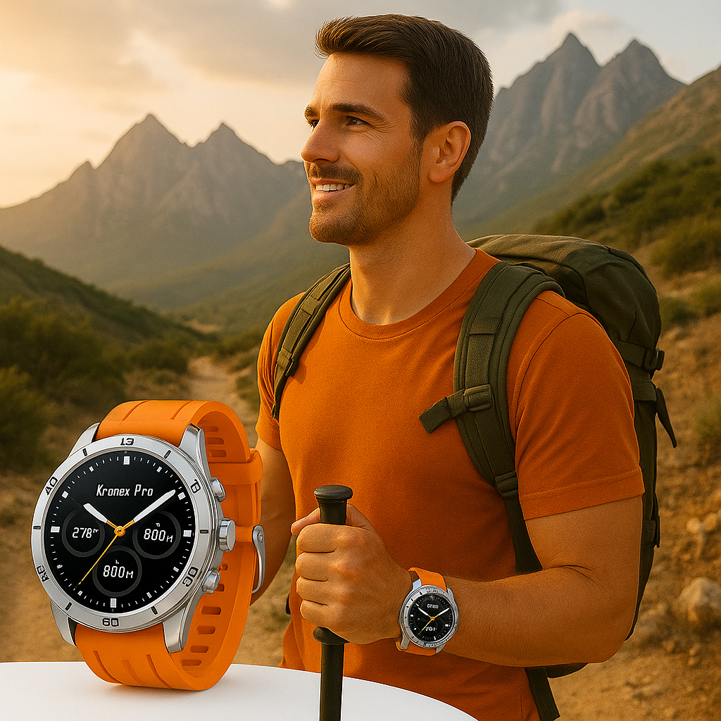 Kronex Pro – Militärische Gesundheitsuhr für Herren | Blutdruck & Herzfrequenz Robust & Wasserdicht | Outdoor Fitness & Alltag