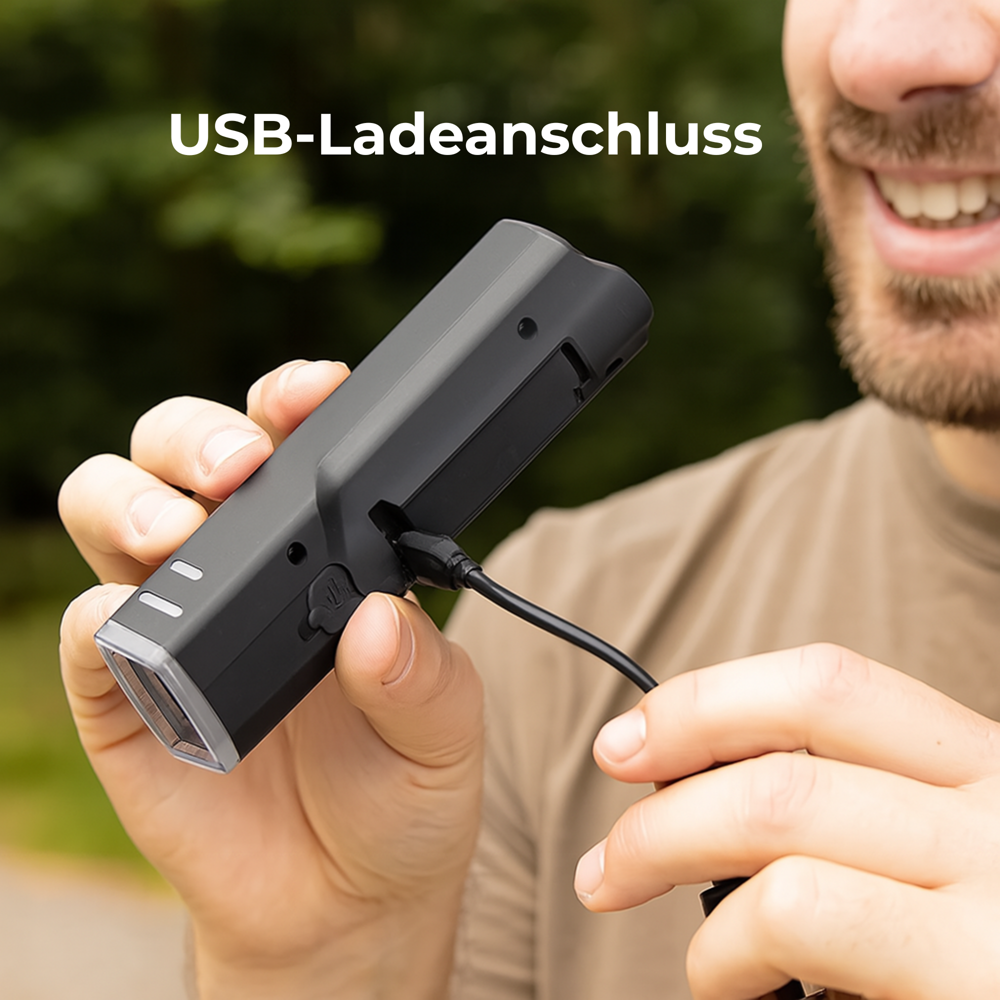 LumenPro – Fahrradlicht Frontlicht | 250 Lumen automatische Helligkeitsregelung IPX4 | Pendler & Alltag