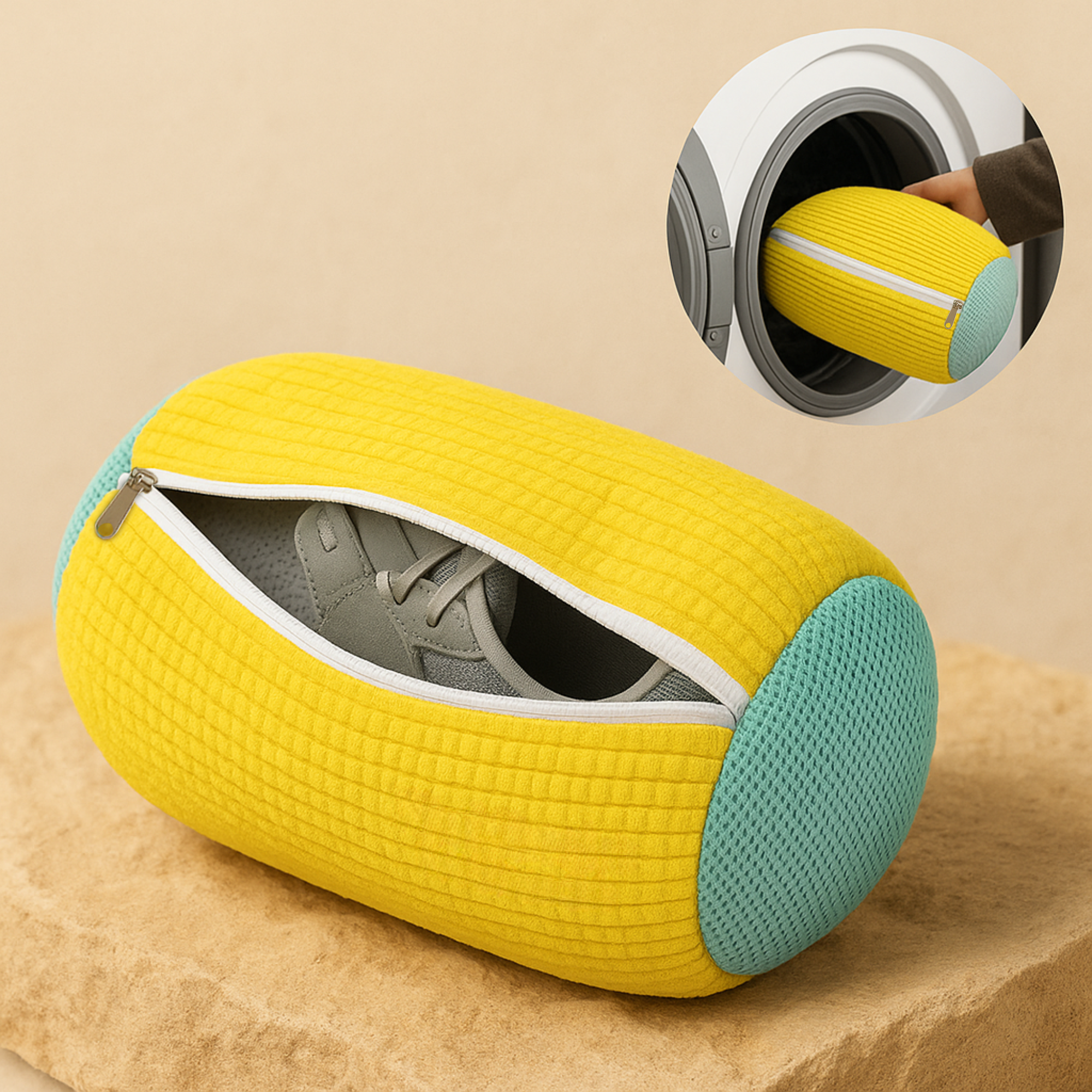 WashTasche – Schuhreinigungstasche Waschmaschine | Sanfte Reinigung & Schutz im Schleudergang | Für Sneaker & Alltagsschuhe