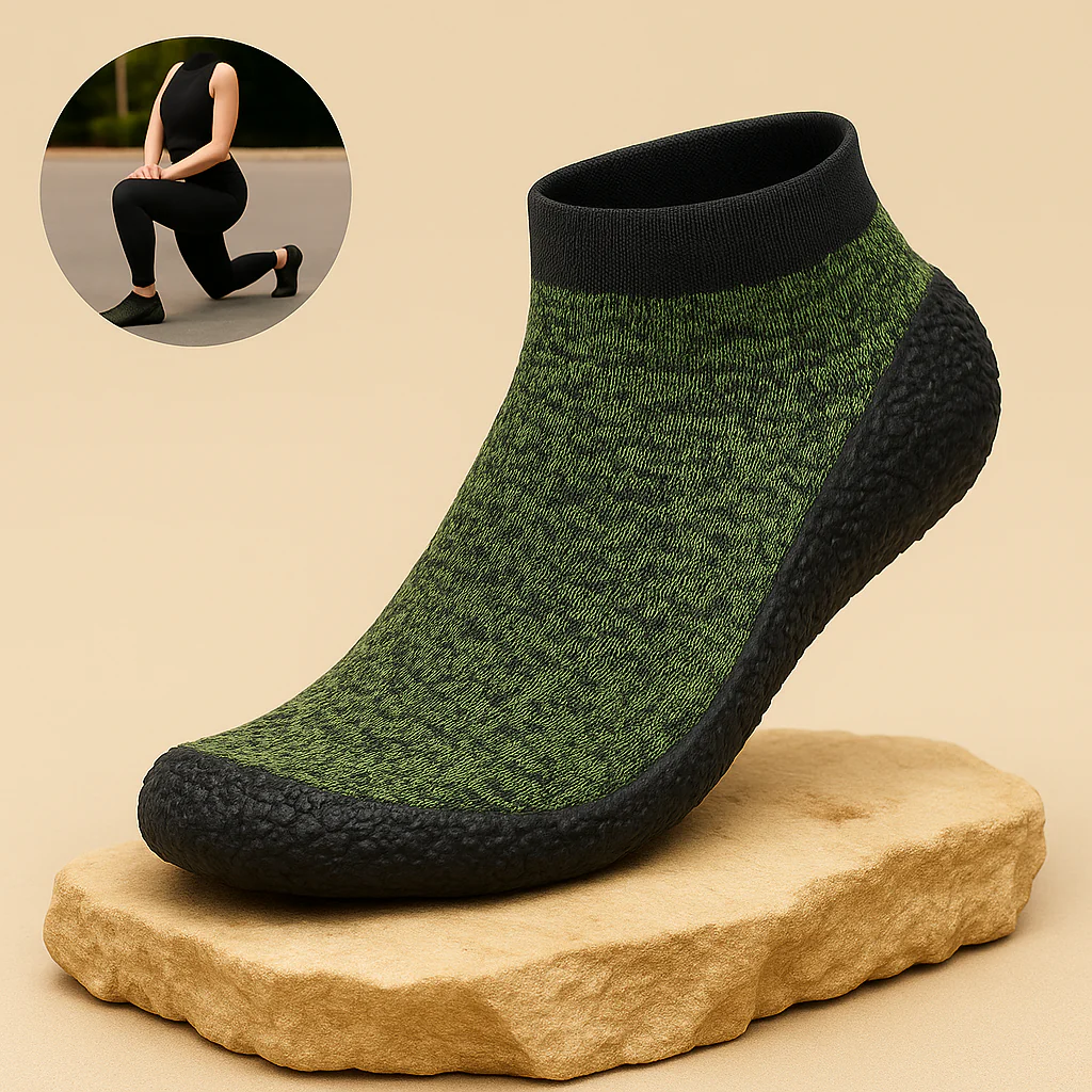SockEase – Sockenschuhe Barfußgefühl | rutschfest atmungsaktiv | Alltag Reisen Fußkomfort